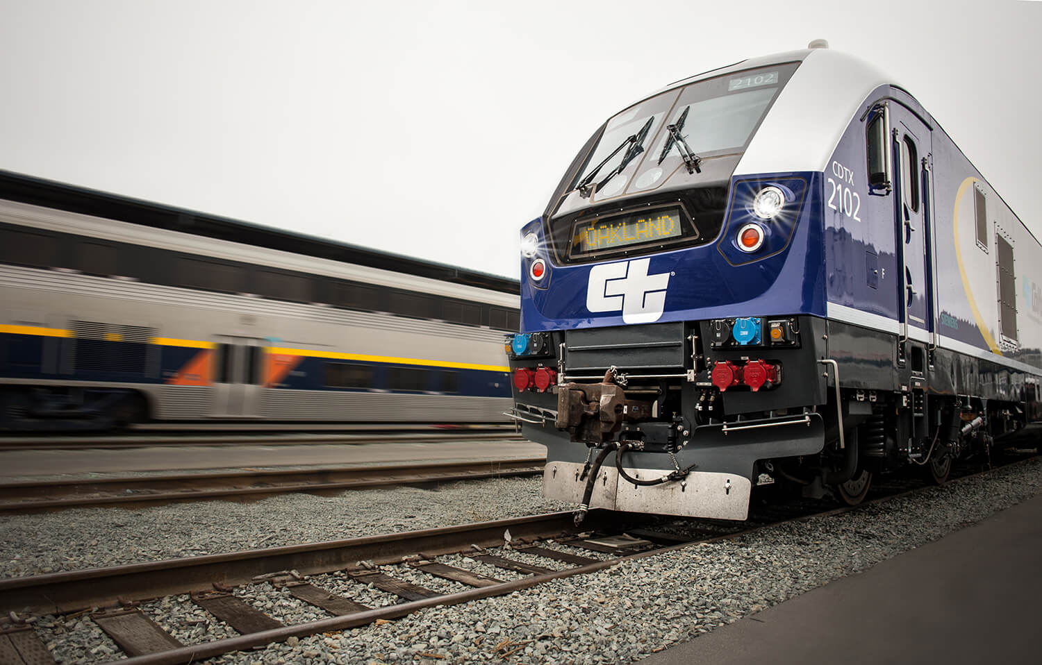 Oncoming CCJPA train